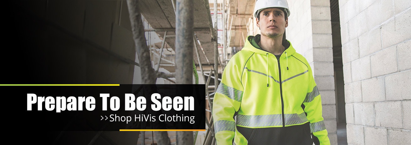 Construction Worker With HiVis Sweatshirt - ML Kishigo JS150