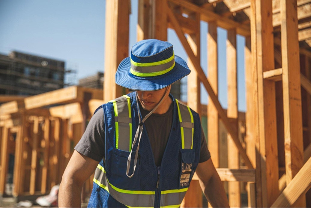blue Work Hat