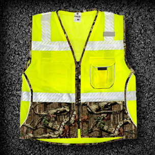 ml kishigo mossy oak safety vest
